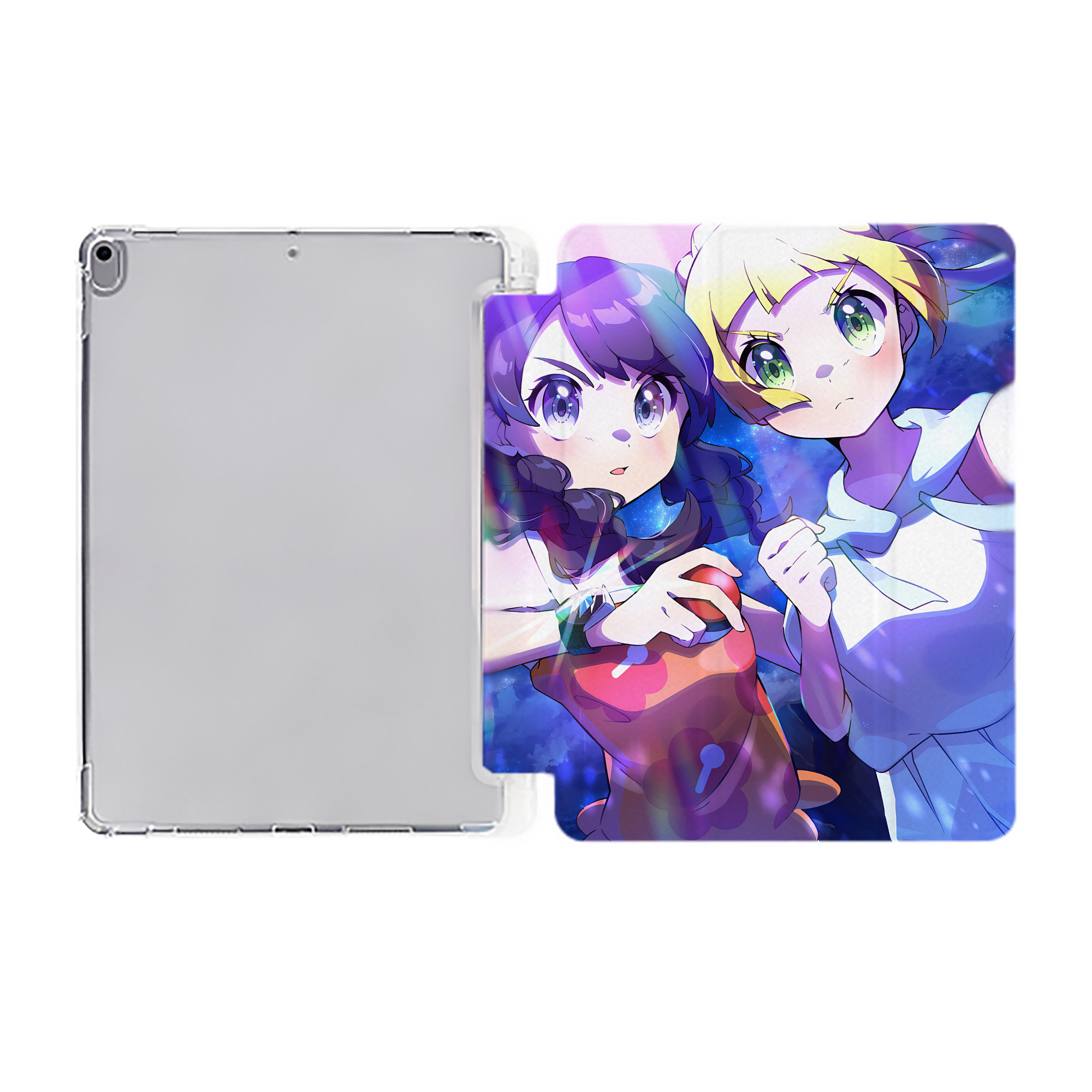 （画像用） ポケットモンスター Pokémon IPad ケース ペン収納付き 三つ折りスタンド PUレザー×シリコン 対応機種9.5/10.5/10.9インチ